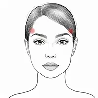 Face Treatment - Temples Illustration