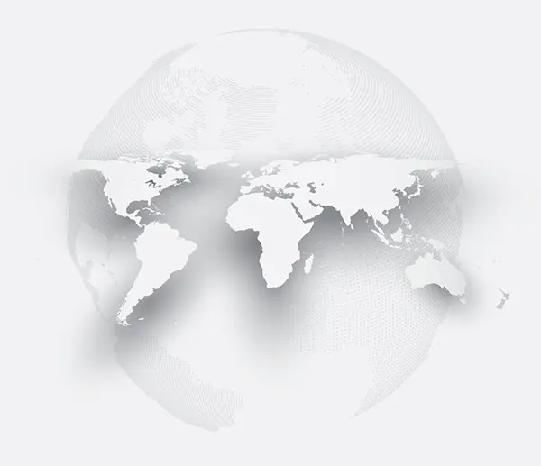 Globe in Gray Illustration - DT Globe in Gray Illustration - D
